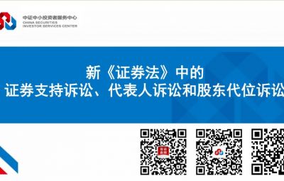 新《證券法》中的證券支持訴訟、代表人訴訟和股東代位訴訟